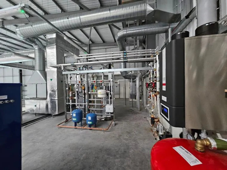Heat pump plant room
